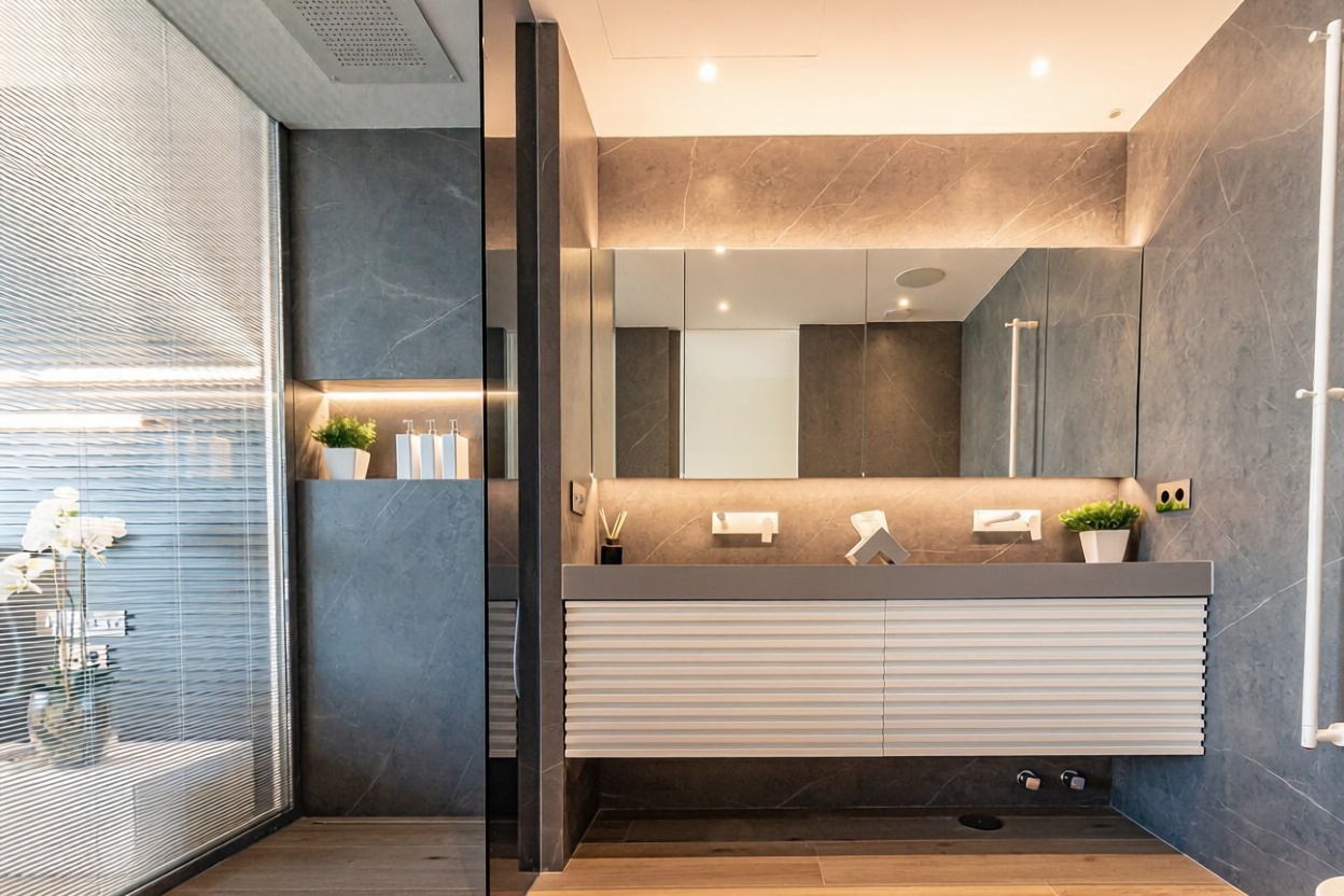 Chalet with direct beach access in Marbella — Bedroom