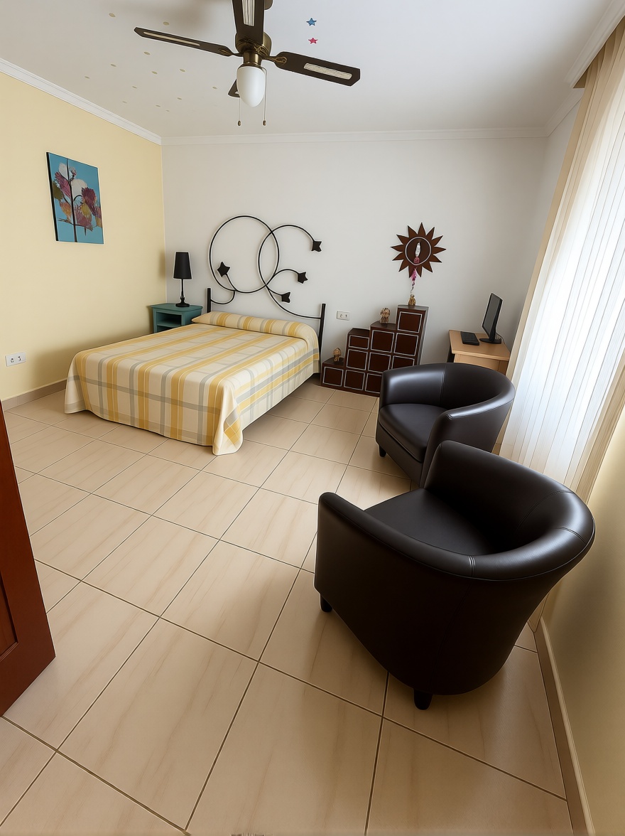 Piso en primera línea de playa en Puerto del Rosario — Dormitorio