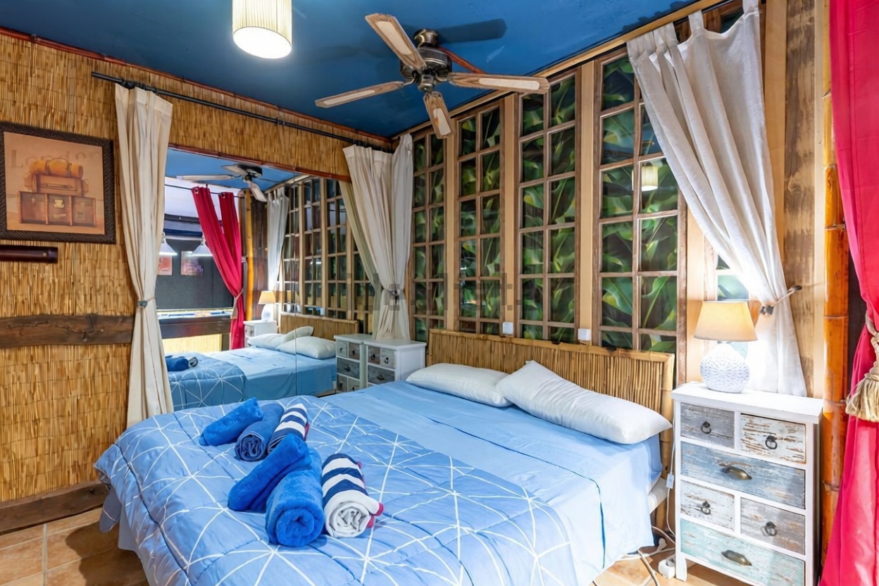 Chalet with direct beach access in Vera — Bedroom