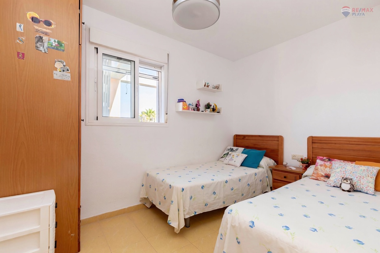 Ático en primera línea de mar en Vera — Dormitorio