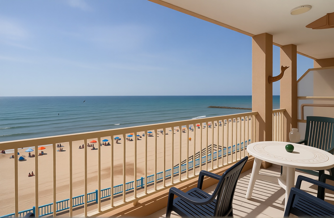 Beachfront flat in Torrevieja — Living room