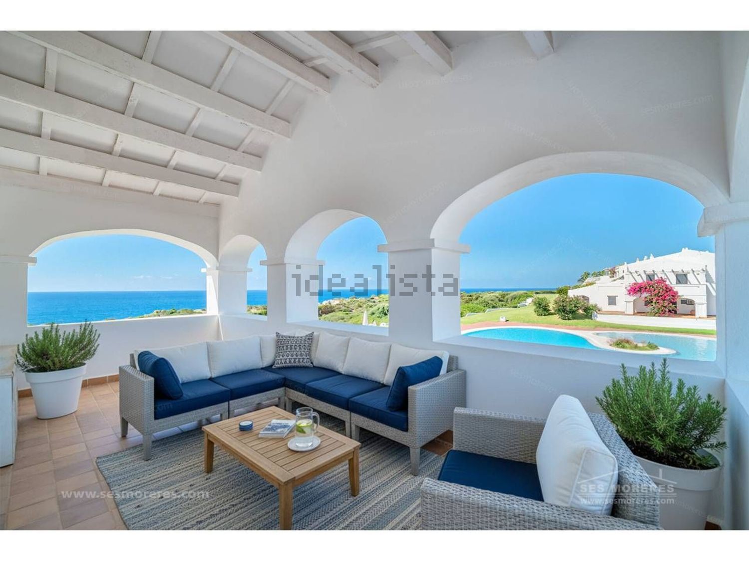 Chalet with direct beach access in Maó/Mahón — Sea terrace