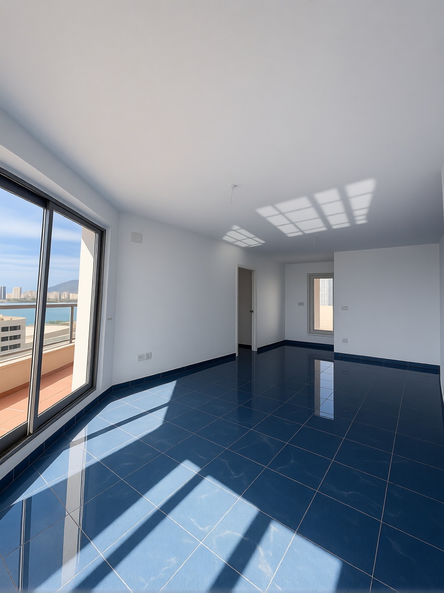Dachgeschosswohnung zum Verkauf in erster Meereslinie in Calpe — Wohnzimmer