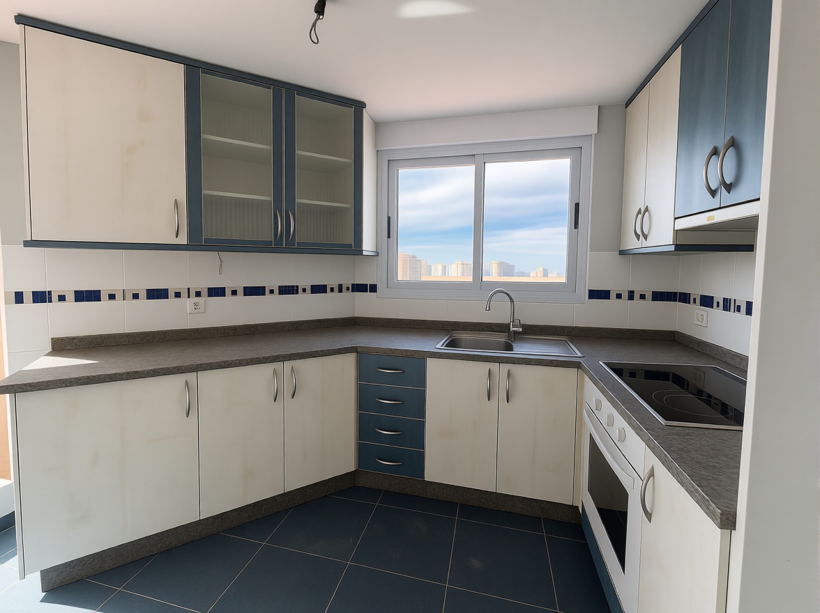 Dachgeschosswohnung zum Verkauf in erster Meereslinie in Calpe — Küche