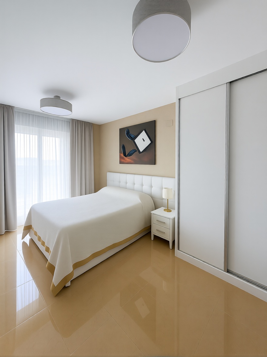 Flat for sale frontline beach in Cabanes — Bedroom
