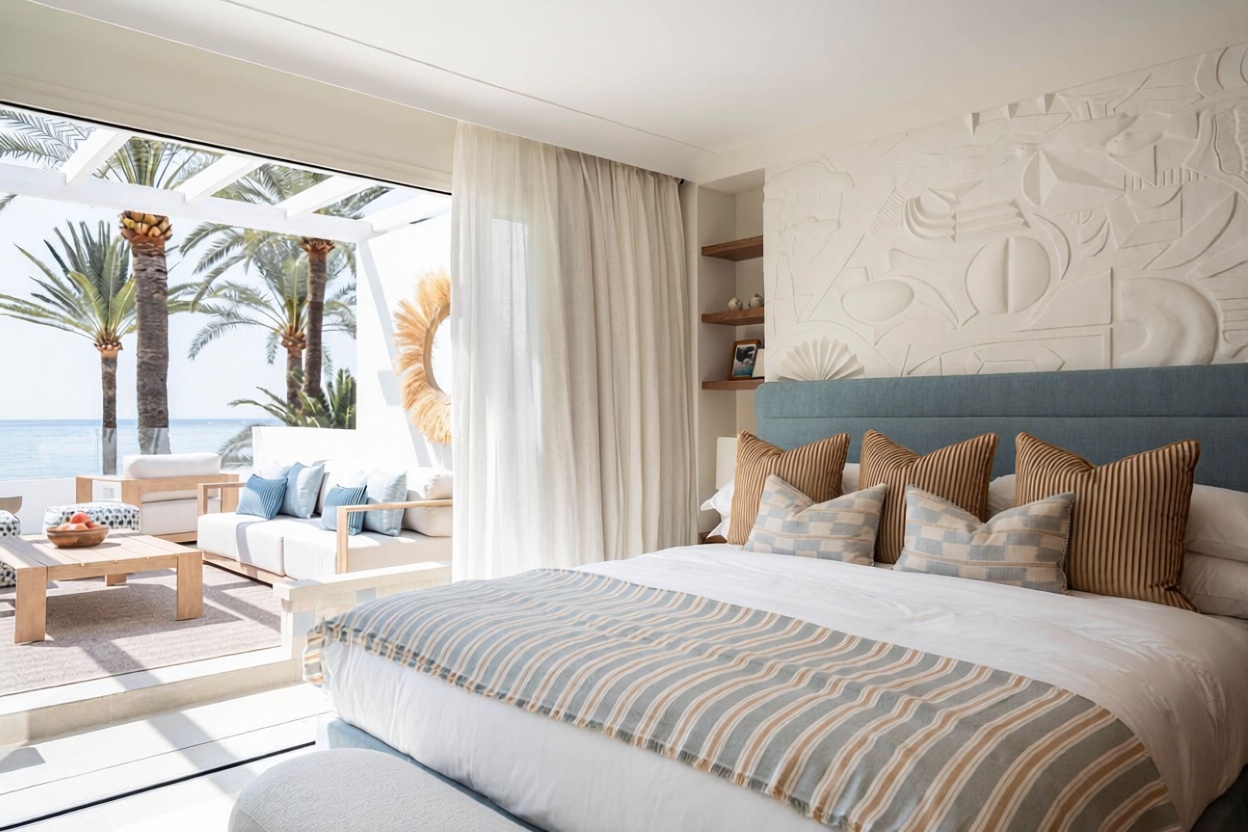 Chalet mit direkter Strandzugang in Marbella — Meerterrasse