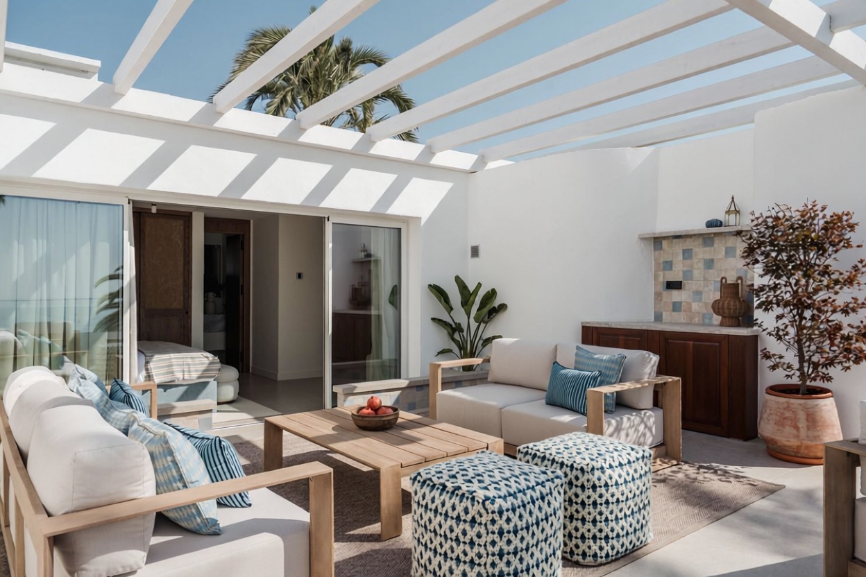 Chalet mit direkter Strandzugang in Marbella — Schlafzimmer