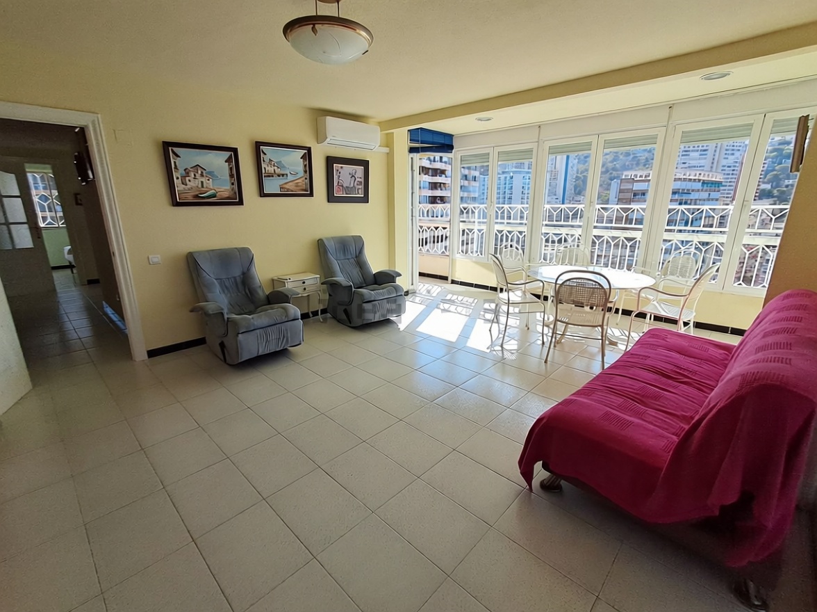 Appartement en première ligne de plage à Benidorm — Séjour