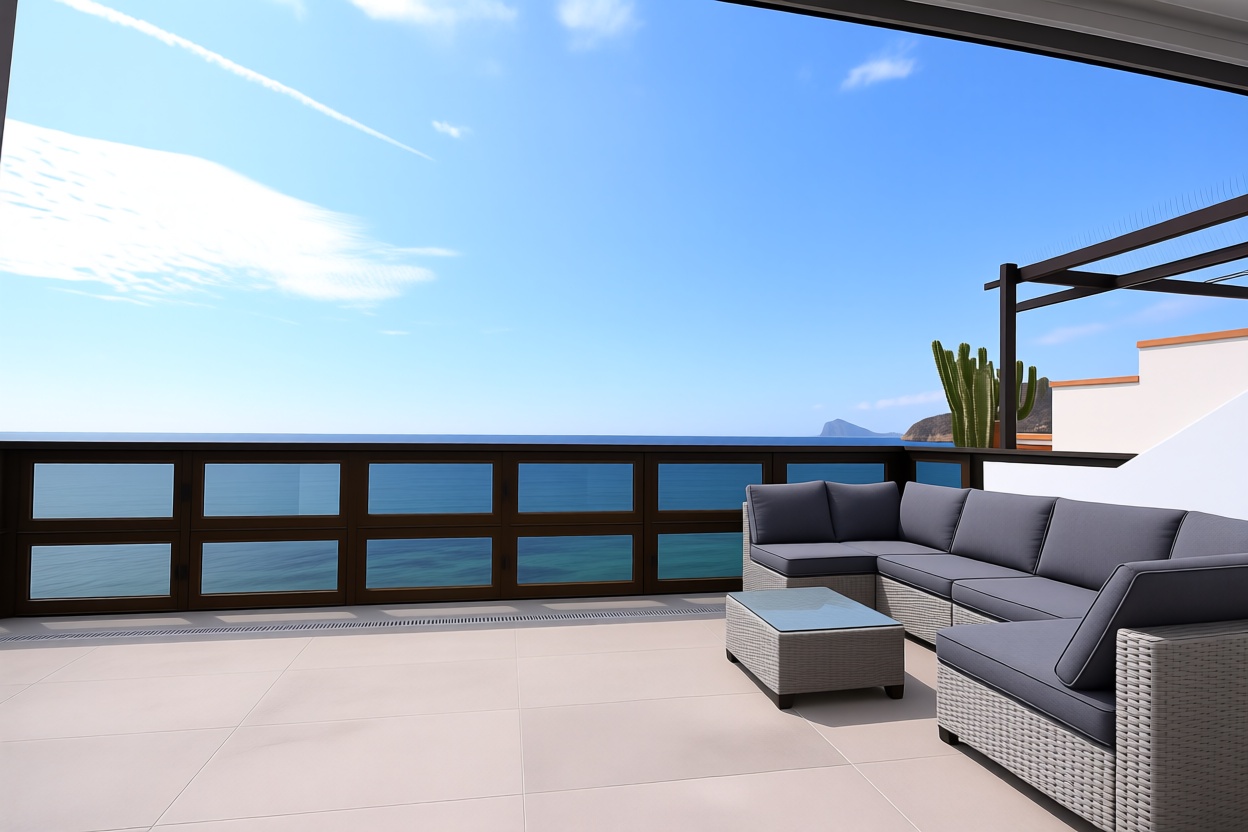 Wohnung zum Verkauf in direkter Strandlage in Calpe — Meerterrasse