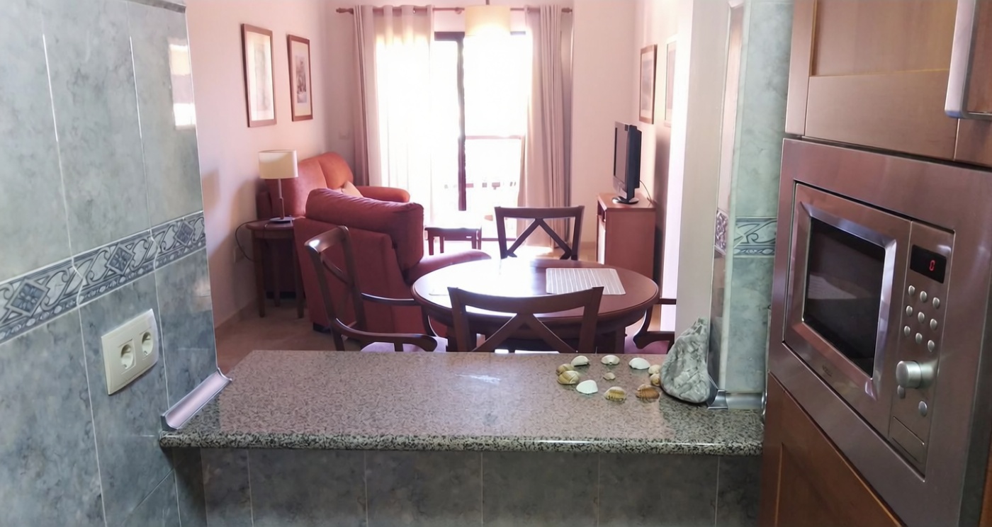 Appartement en première ligne de plage à Manilva — Cuisine