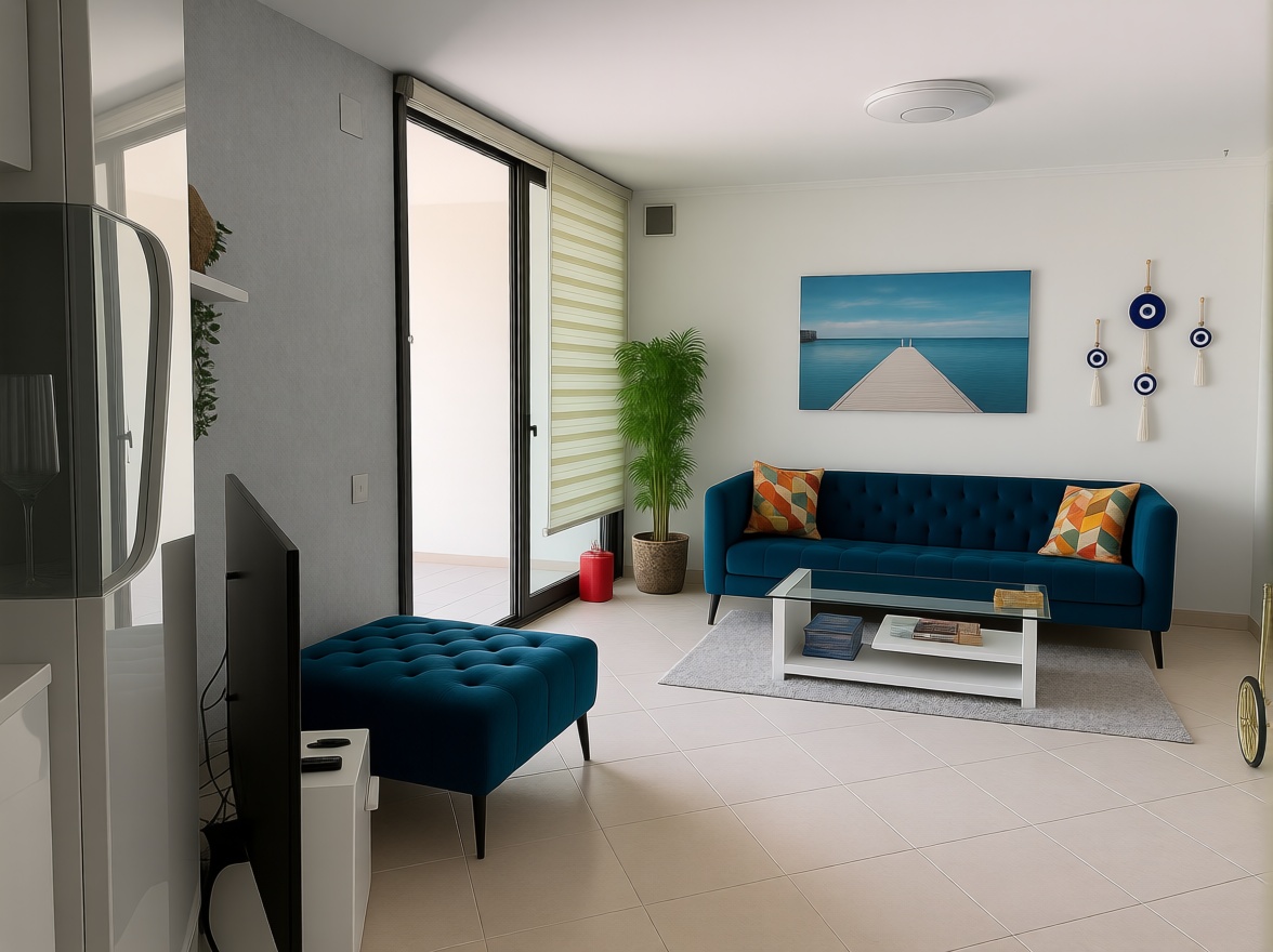 Flat for sale frontline beach in Cubelles — Living room