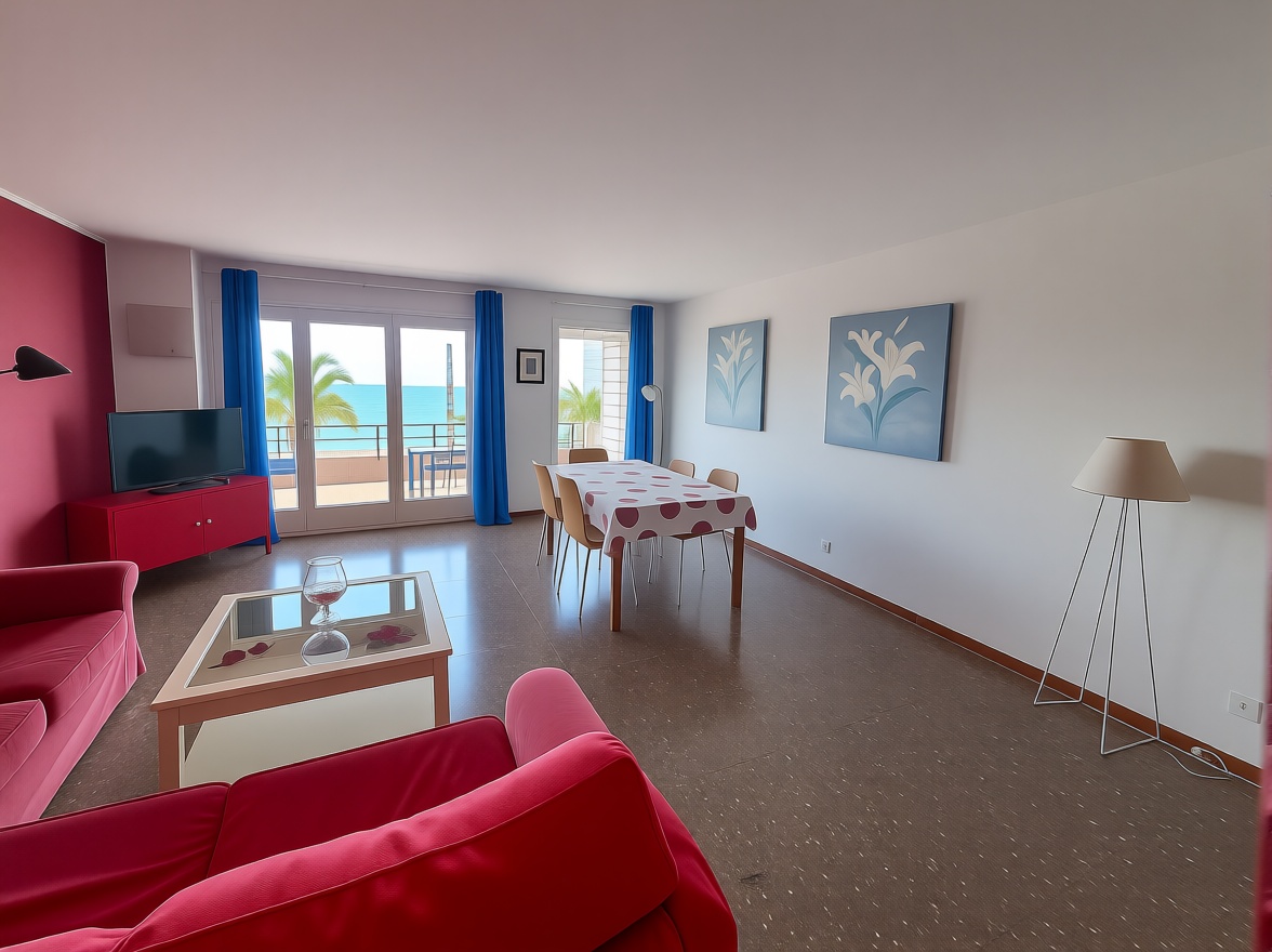 Beachfront flat in Lloret de Mar — Bedroom