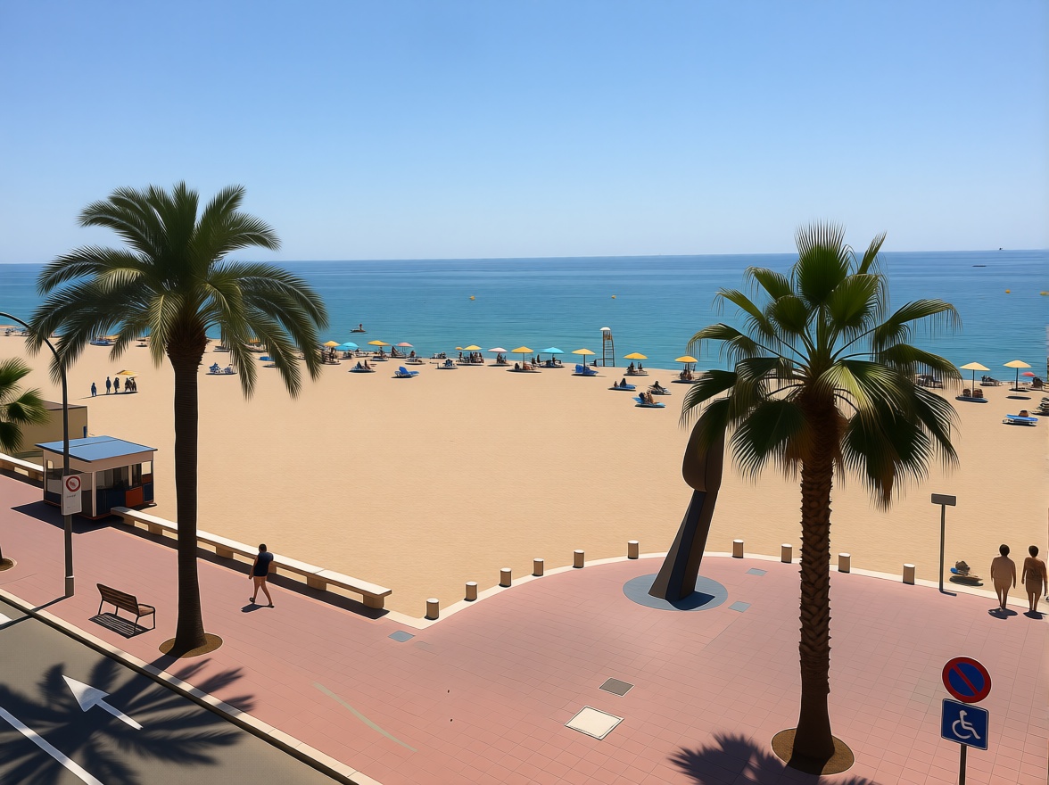 Beachfront flat in Lloret de Mar — Sea view