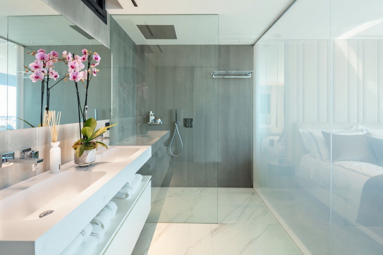 Beachfront flat in Marbella — Bathroom