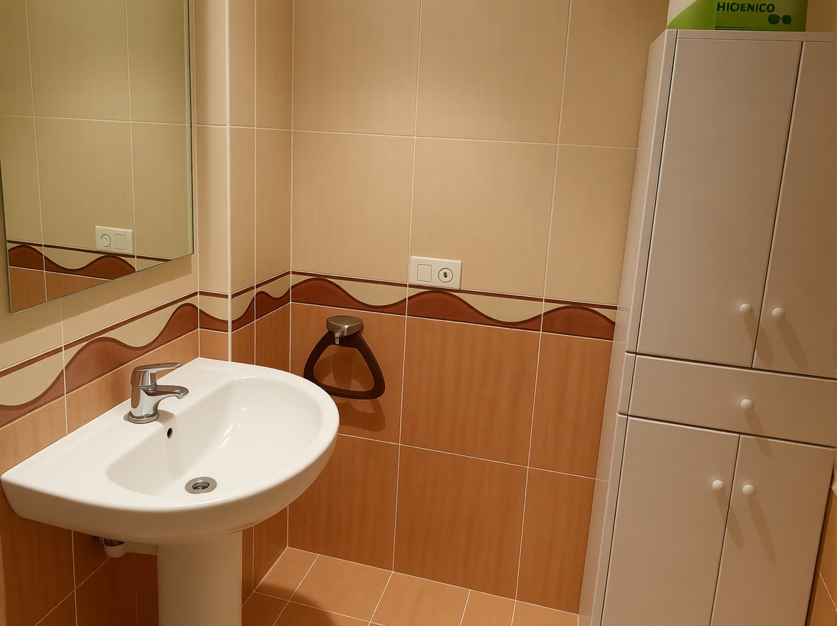 Flat for sale frontline beach in Oropesa del Mar — Bathroom