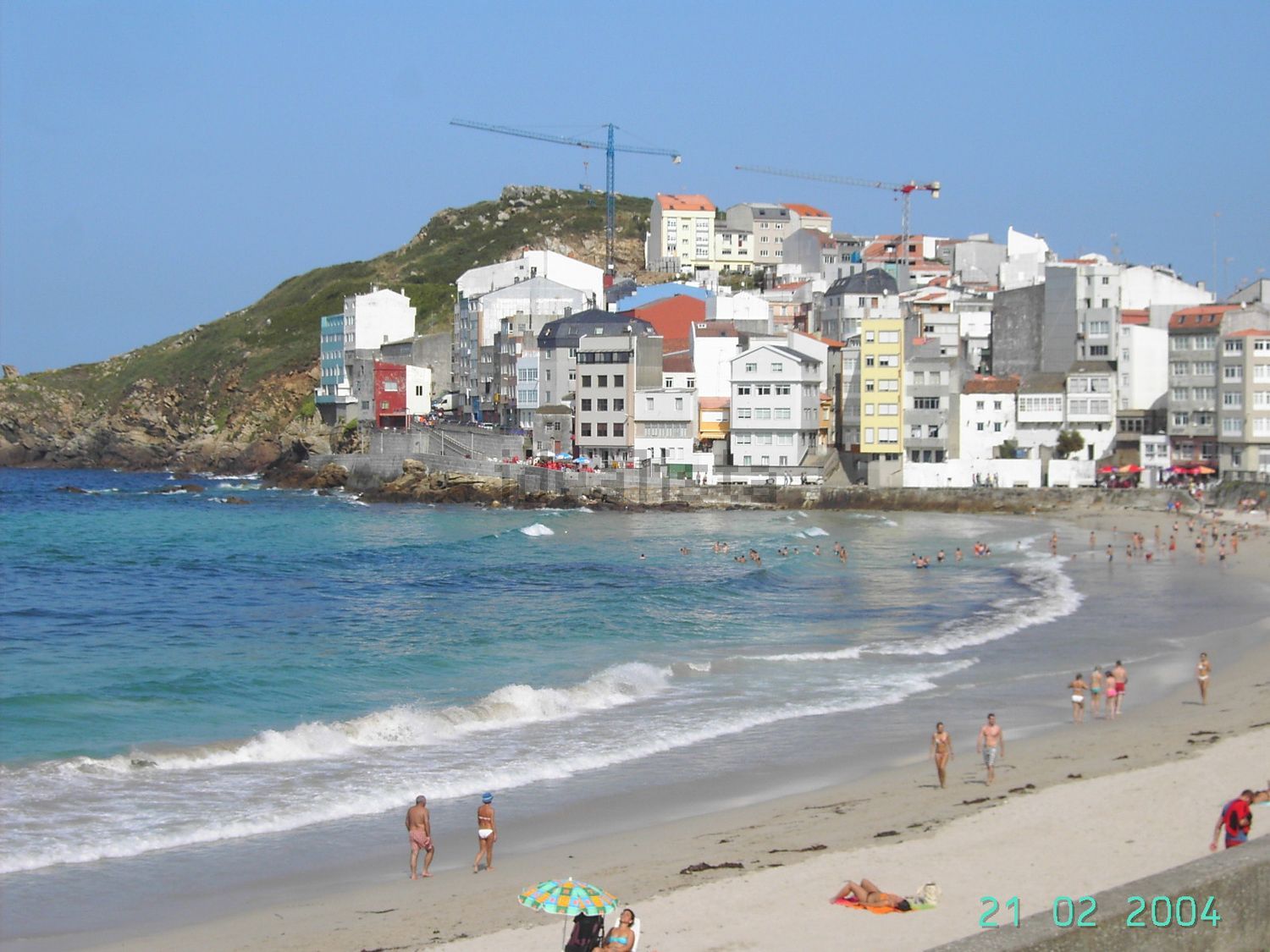 Beachfront flat in Malpica de Bergantiños — Sea view