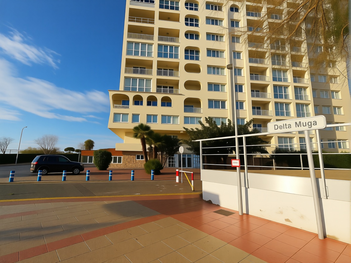 Wohnung zum Verkauf in direkter Strandlage in Empuriabrava — Fassade