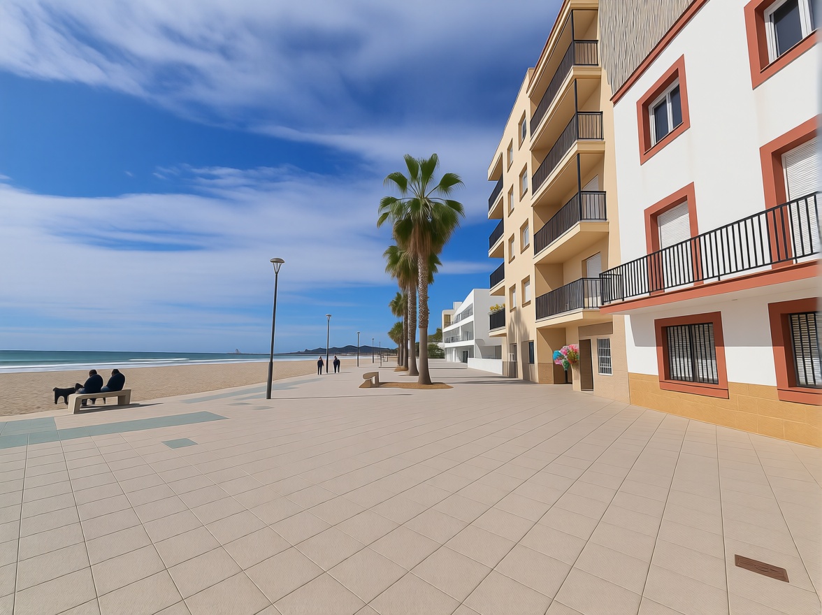 Flat for sale frontline beach in Torredembarra — Sea view