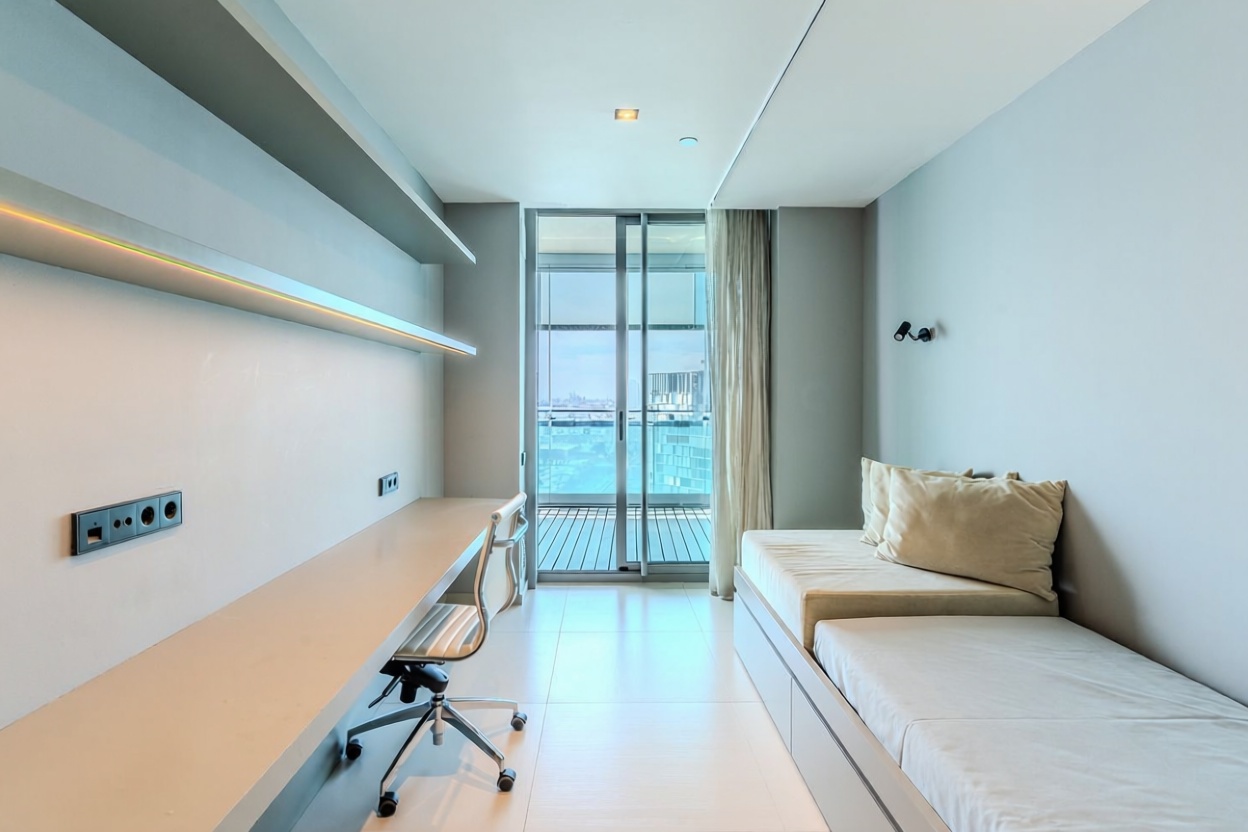 Dúplex en venta en primera línea de playa en Barcelona — Salón
