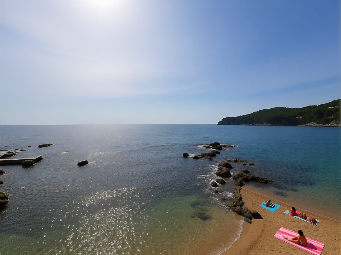 Chalet en venta con acceso directo a la playa en Calella — Vista mar