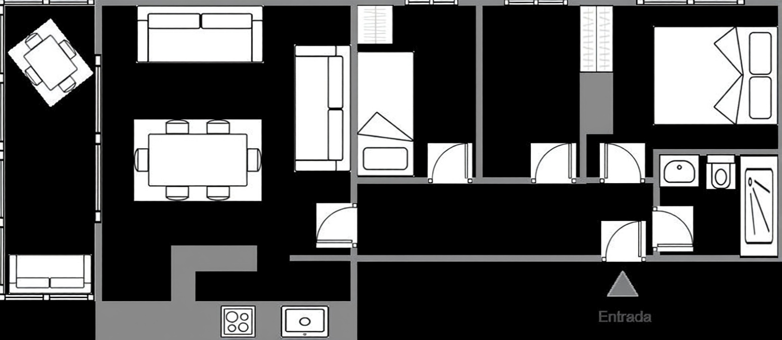 Apartamento à venda pé na areia em Roses — Vista mar