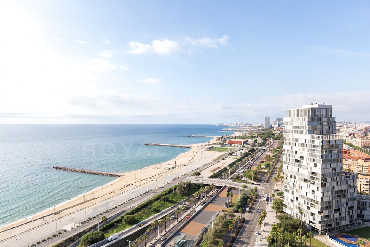 Квартира на продажу на первой линии пляжа в Barcelona — Морской вид