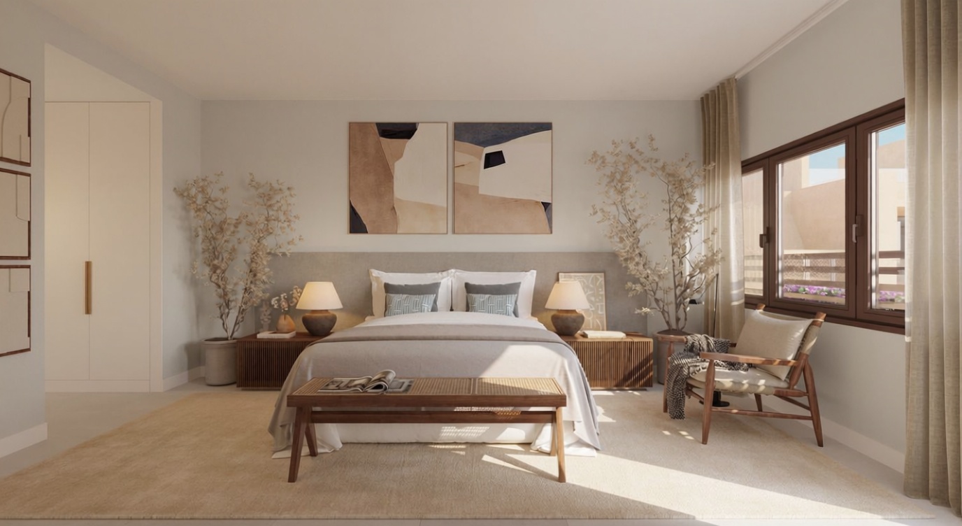 Appartement à vendre pieds dans l'eau à Cubelles — Chambre