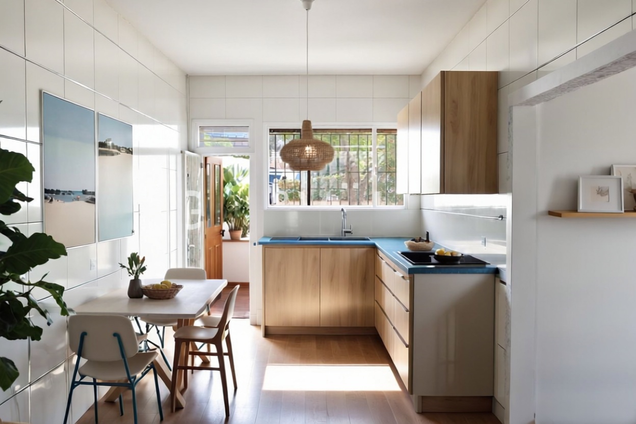 Piso en venta en primera línea de playa en Roses — Cocina