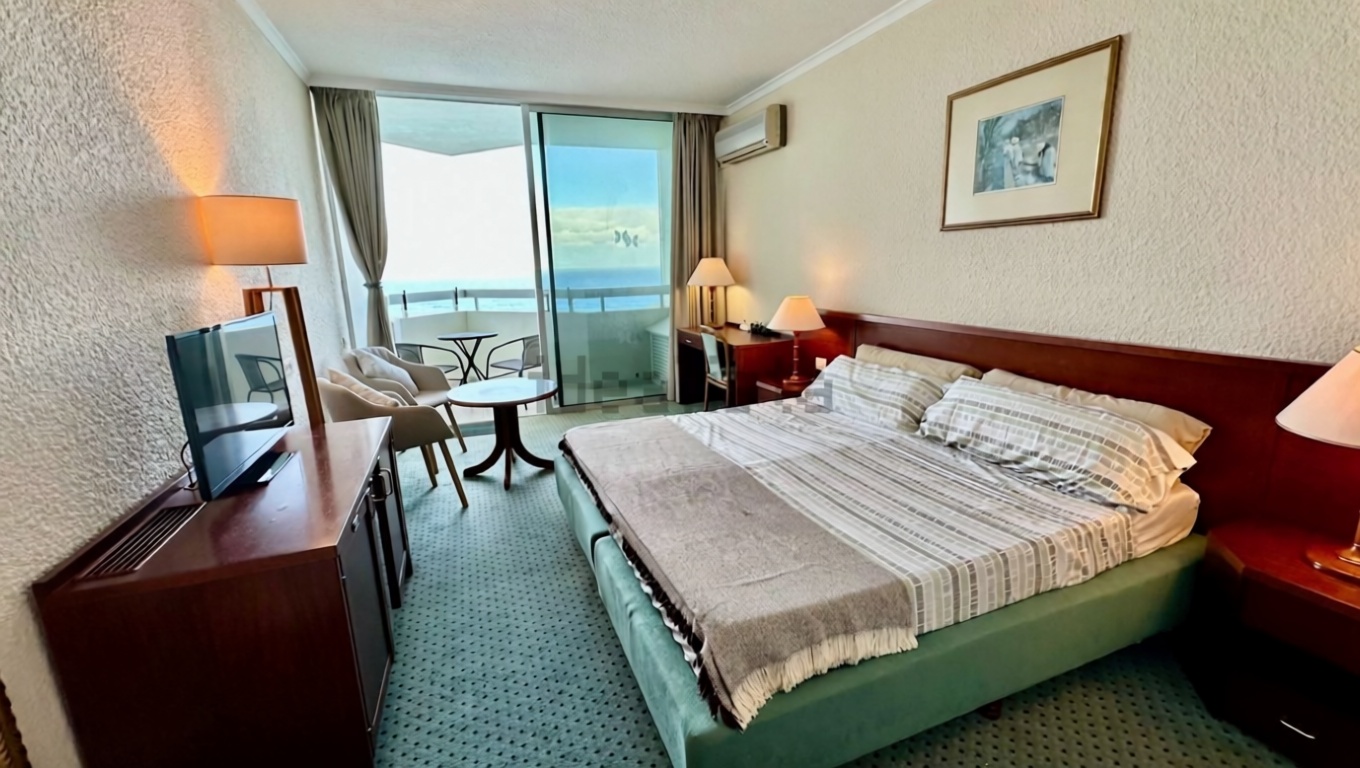 Estudio en venta en primera línea de playa en Puerto de la Cruz — Dormitorio