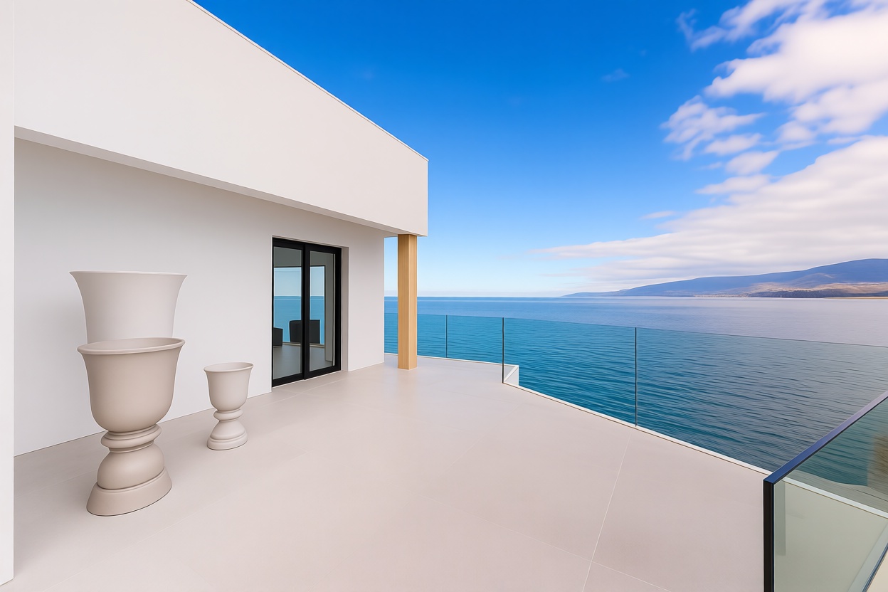Chalet à vendre avec accès direct à la plage à Tenerife — Terrasse mer