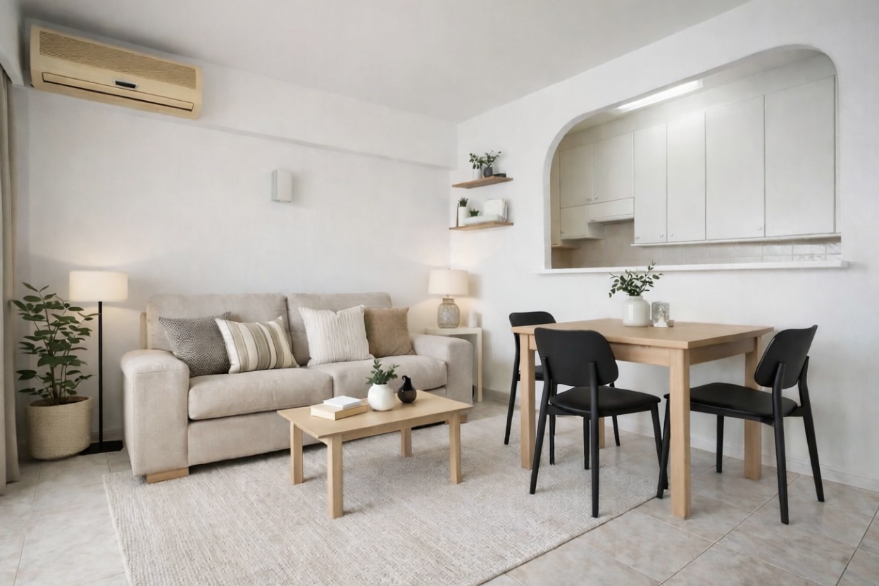 Piso en venta en primera línea de playa en Calvià — Salón