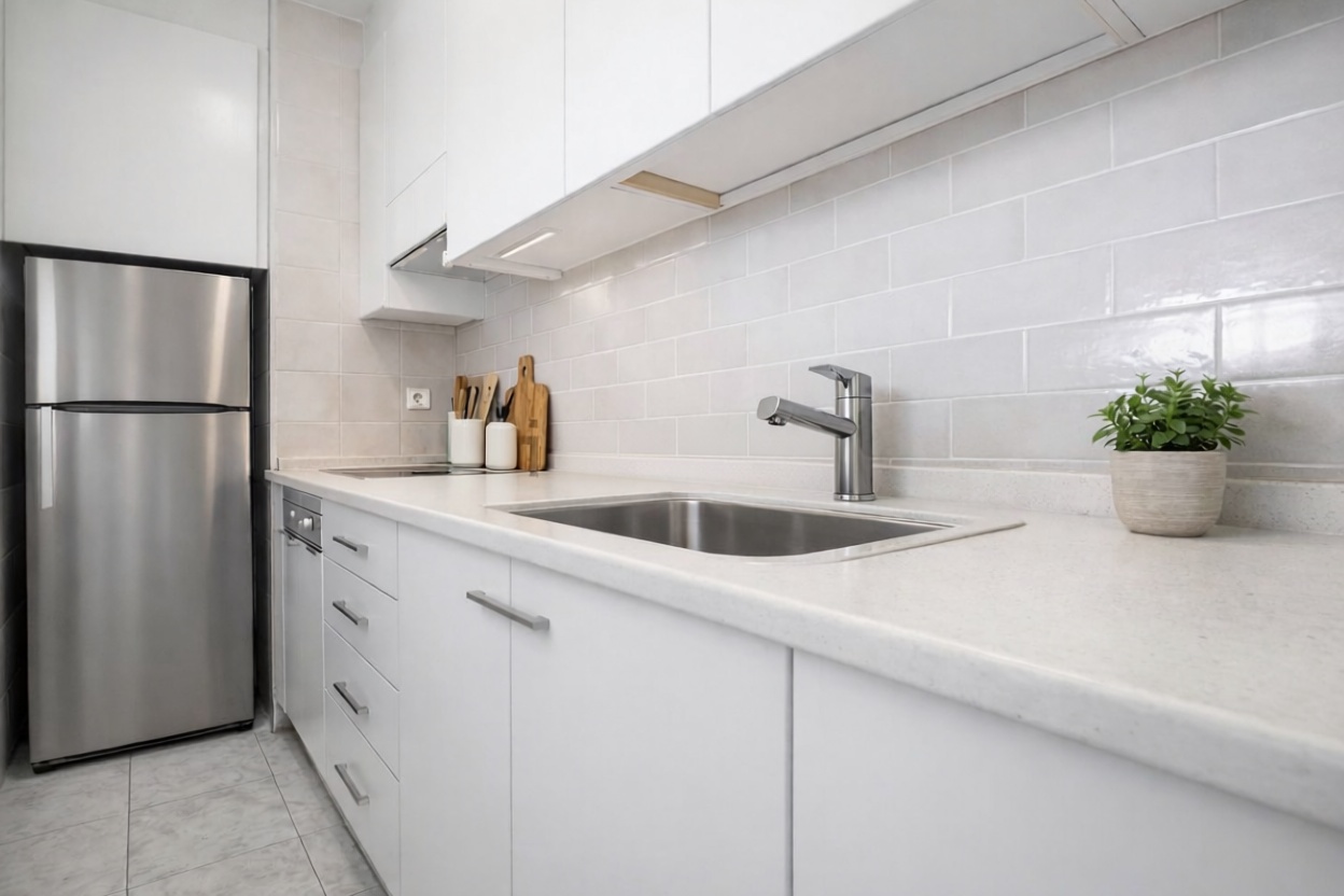 Piso en venta en primera línea de playa en Calvià — Cocina