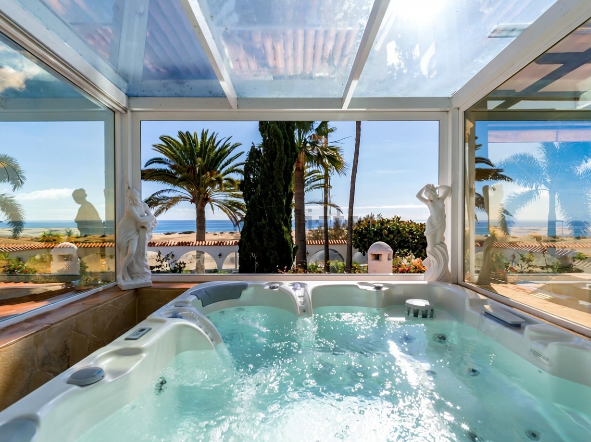 Chalet à vendre avec accès direct à la plage à San Bartolomé de Tirajana — Vue mer