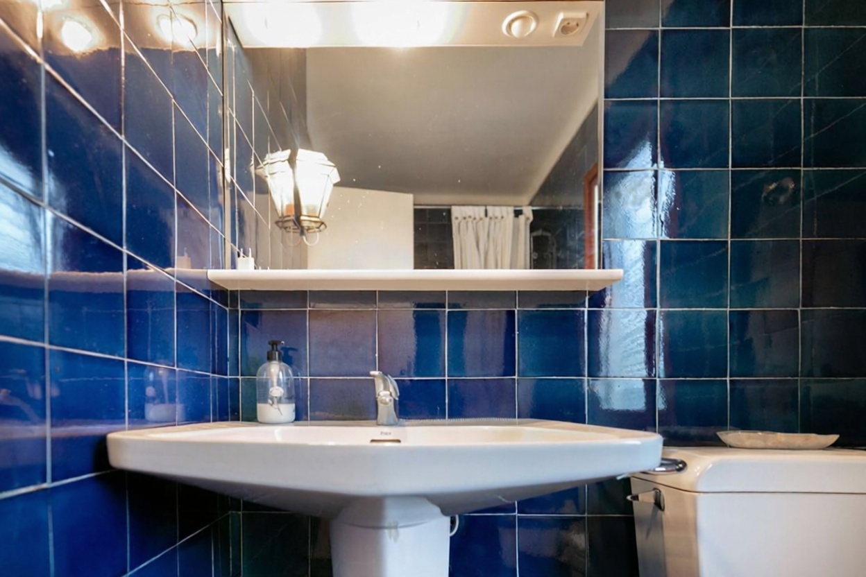 Chalet with direct beach access in Llucmajor — Bathroom