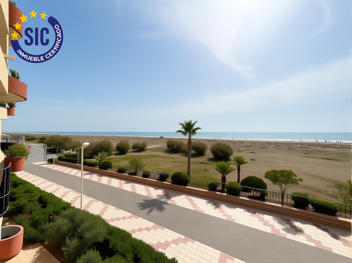 Apartamento à venda pé na areia em Canet d'En Berenguer — Vista mar