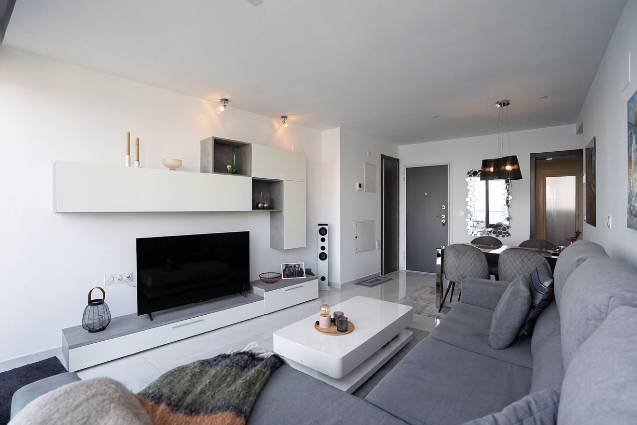 Duplex em primeira linha de praia em Torrevieja — Sala