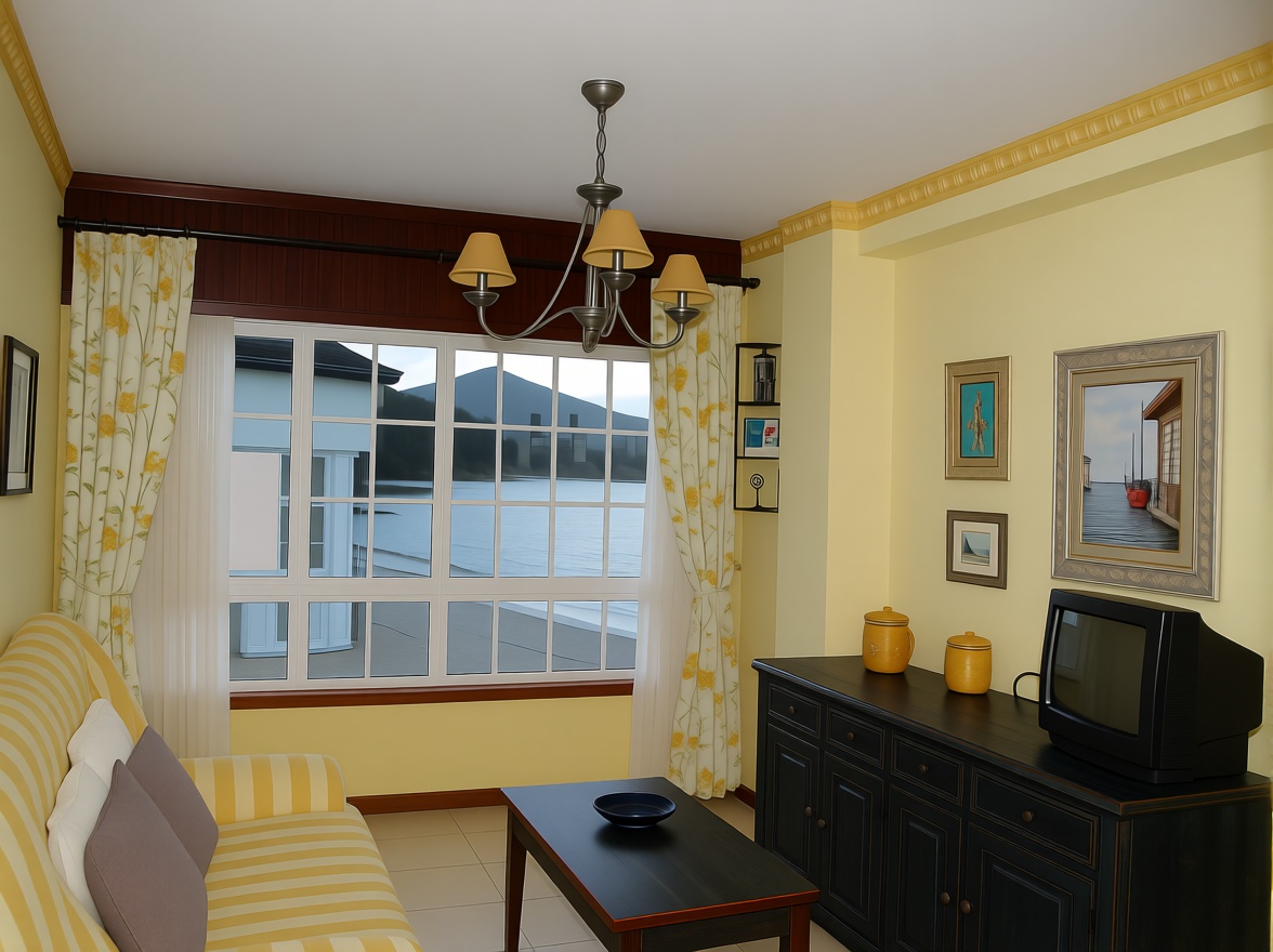 Flat for sale frontline beach in Porto do Son — Living room