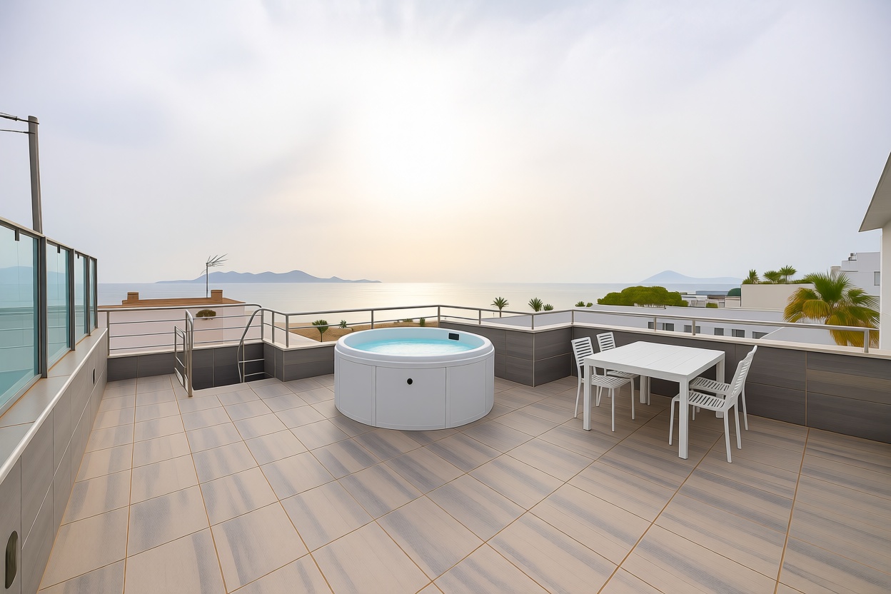 Ático en venta en primera línea de mar en Pollença