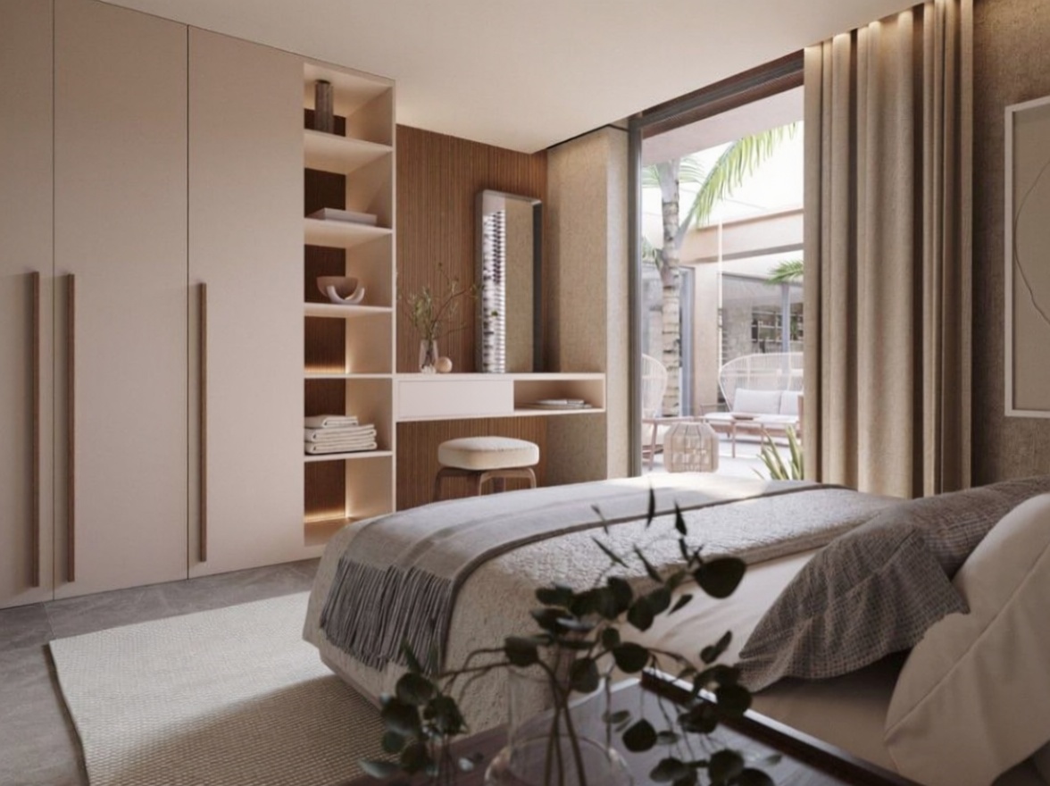 Chalet mit direkter Strandzugang in Llucmajor — Schlafzimmer