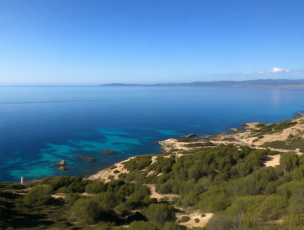 Chalé à venda com acesso direto à praia em Llucmajor — Vista mar