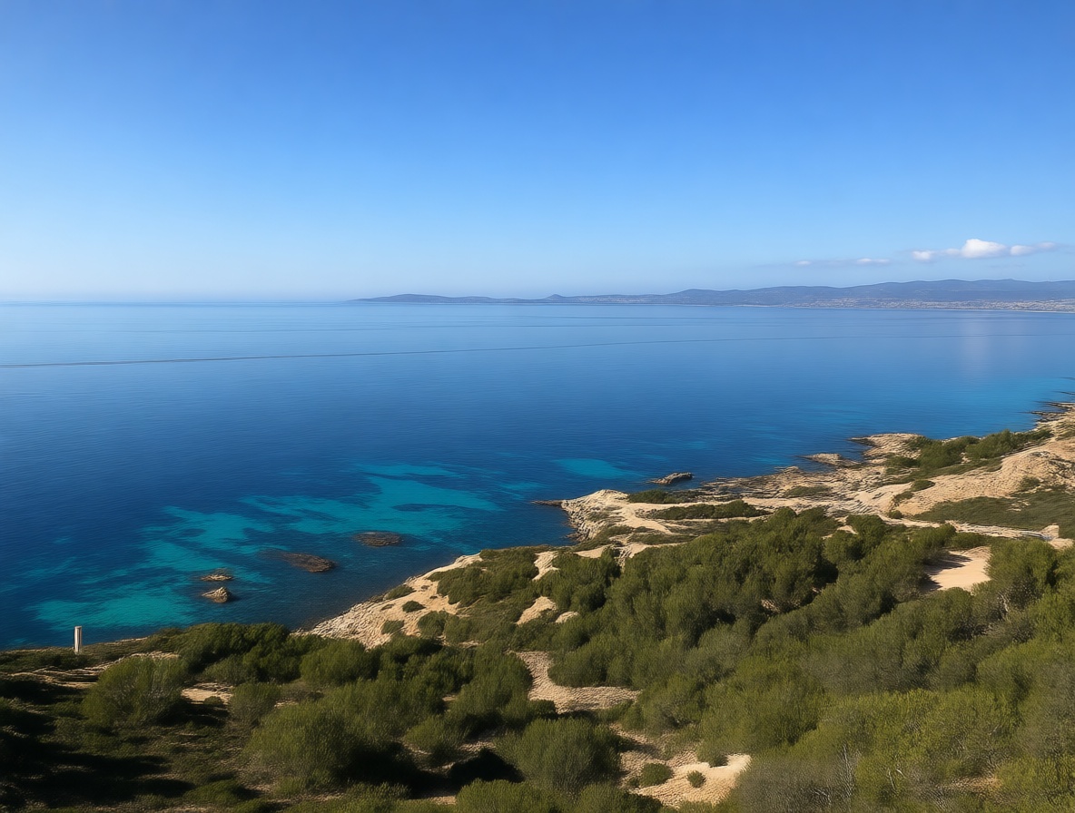 Chalé à venda com acesso direto à praia em Llucmajor — Vista mar