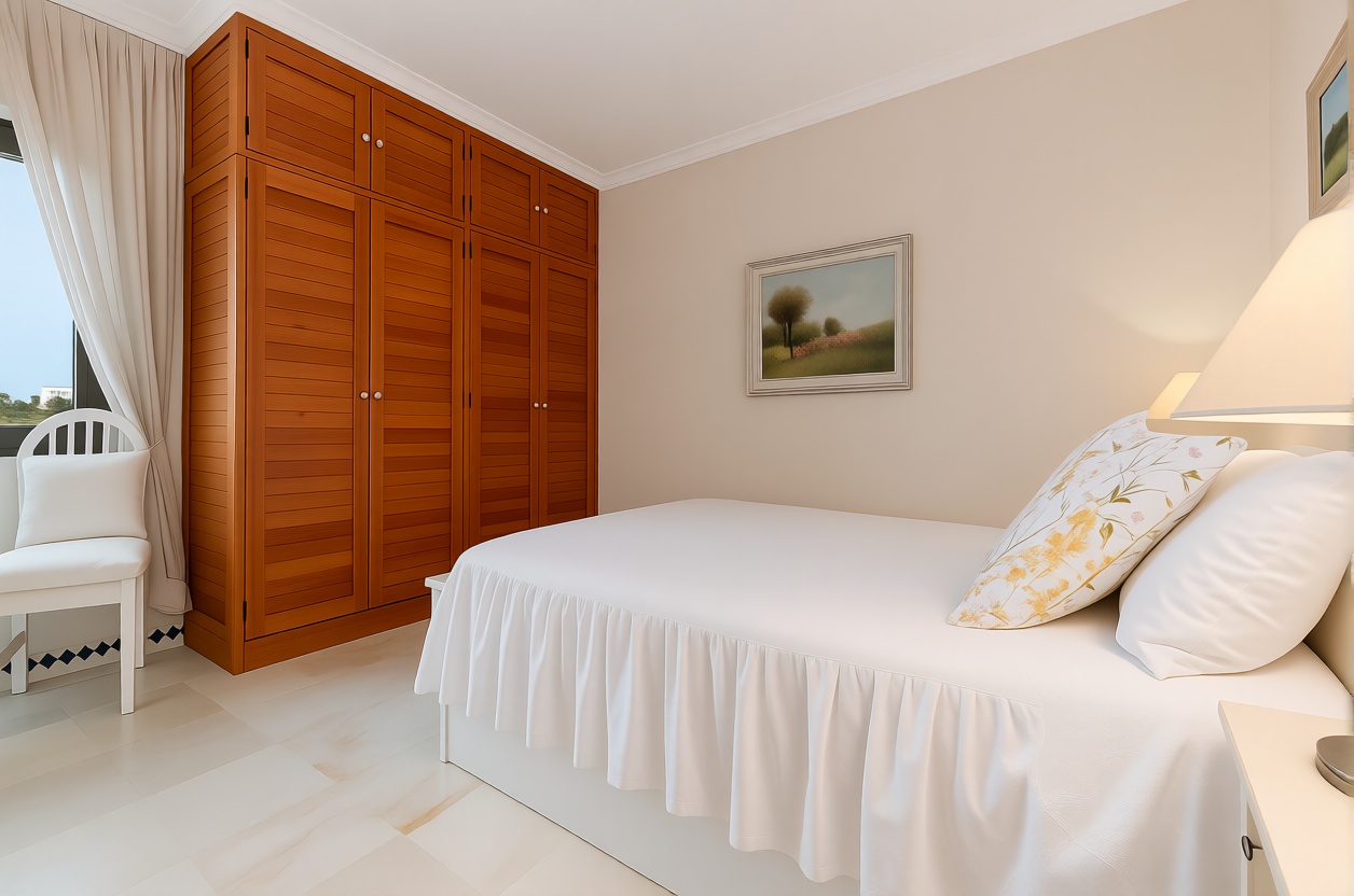 Piso en venta en primera línea de playa en Estepona — Dormitorio