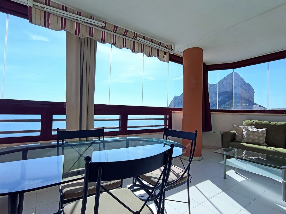 Apartamento à venda pé na areia em Calpe — Terraço mar