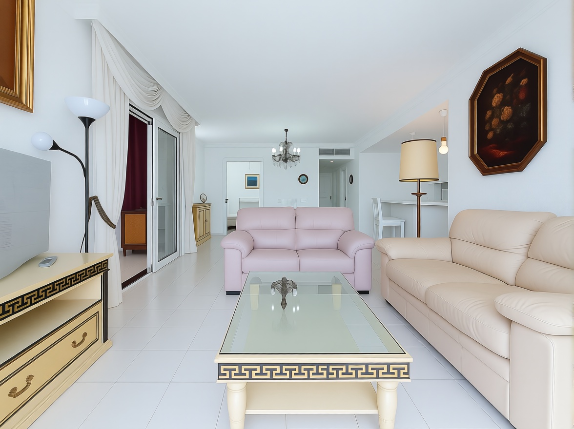 Apartamento à venda pé na areia em Calpe — Sala