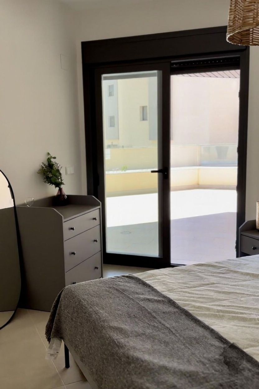 Piso en primera línea de playa en Vélez Málaga — Dormitorio