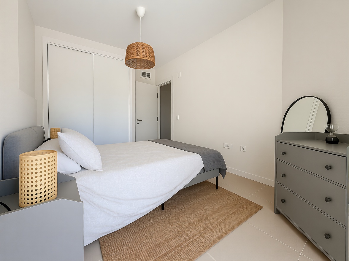 Piso en primera línea de playa en Vélez Málaga — Dormitorio