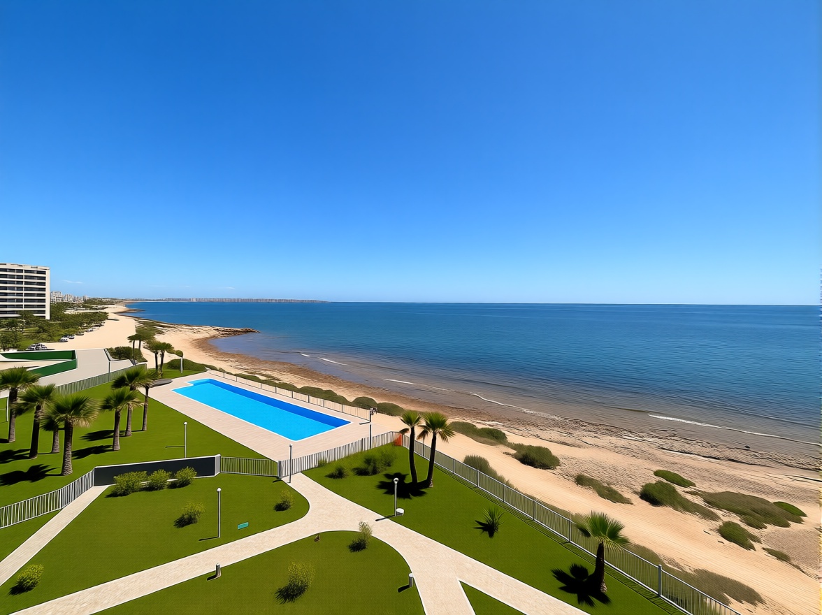 Appartement en première ligne de plage à Orihuela — Vue mer
