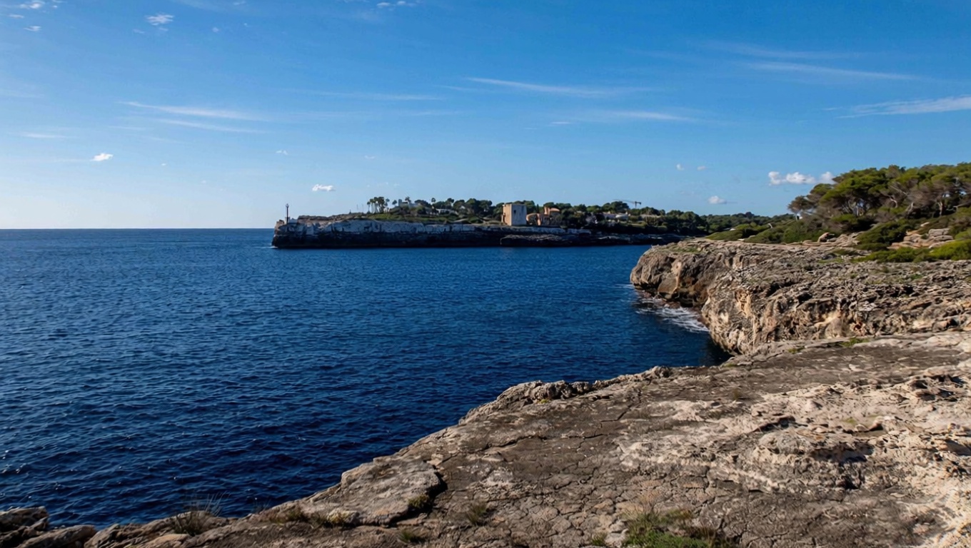 Chalet for sale with direct beach access in Santanyí — Sea view