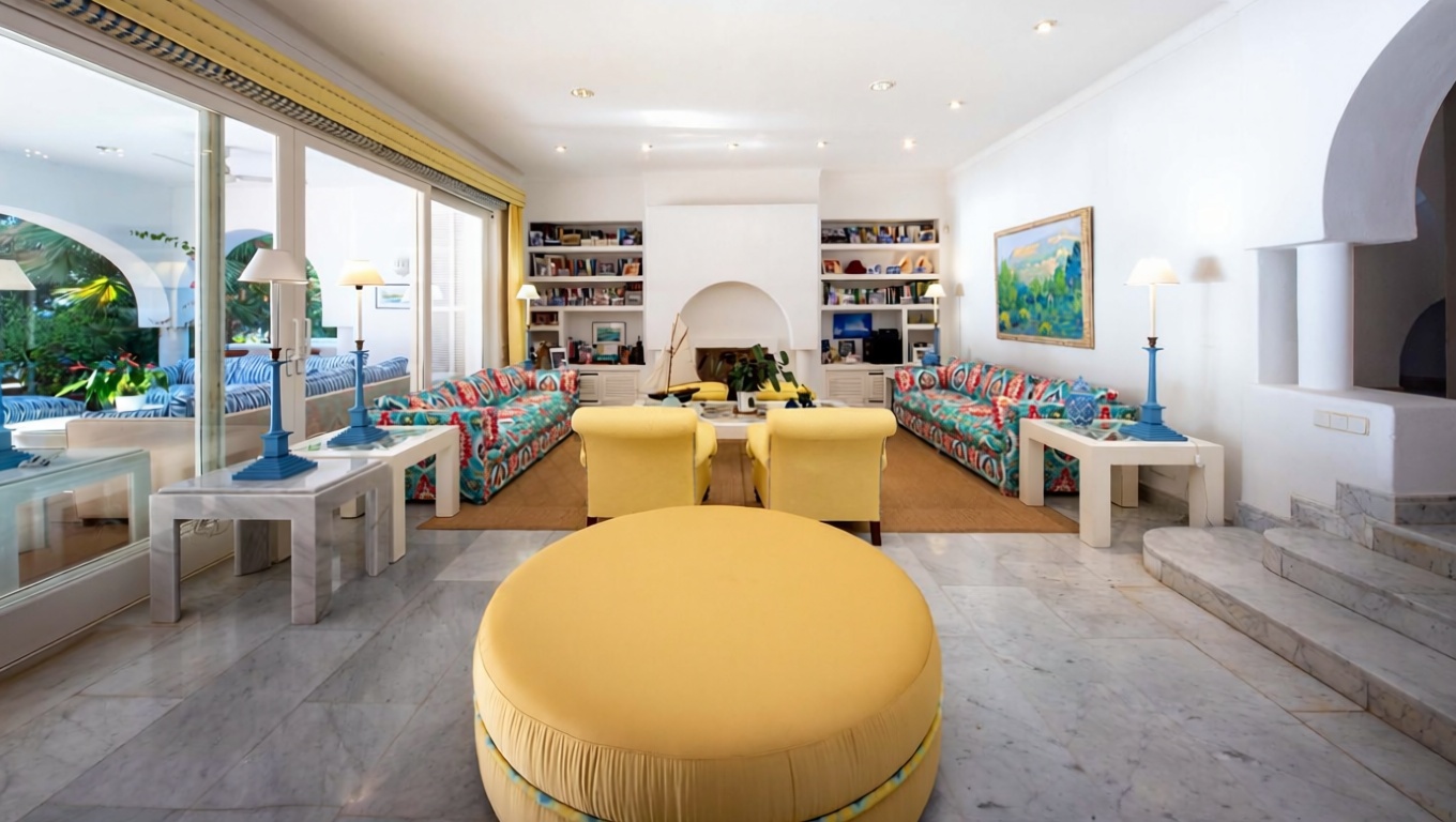 Chalet for sale with direct beach access in Santanyí — Living room