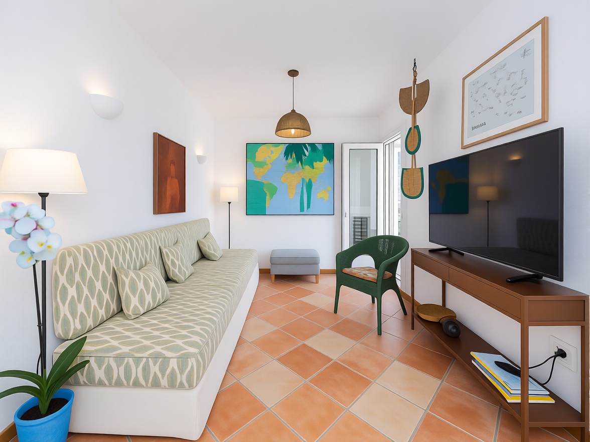 Chalet with direct beach access in Mallorca, Balears (Illes) — Living room